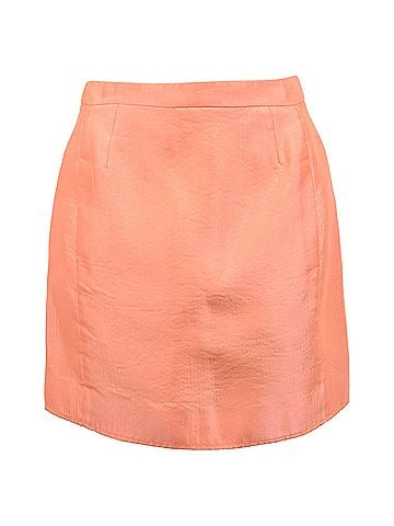 Balenciaga Balenciaga Mini Skirt in Orange Acetate (view 1)