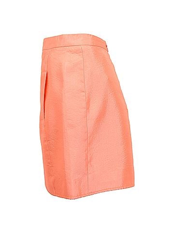 Balenciaga Balenciaga Mini Skirt in Orange Acetate (view 2)