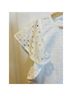 Inclán Studio 100% Cotton Solid White Short Sleeve Blouse Size L - photo 4