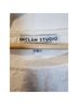 Inclán Studio 100% Cotton Solid White Short Sleeve Blouse Size L - photo 5