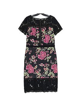 Tadashi Shoji Floral Neoprene & Lace Sheath Dress Cocktail Dress (view 1)