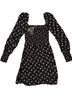 Maje 100% Viscose Floral Black Cocktail Dress Size 6 - photo 1