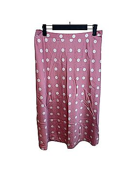J.Crew x Dauphinette Baby Pink Polka Dot Pull On Bias Casual Skirt (view 1)