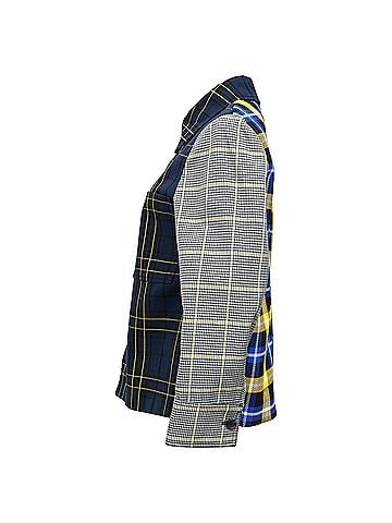 Joseph Joseph Patchwork Checked Blazer in Multicolor Cotton (view 2)