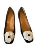 Talbots 100% Patent Leather Black White Heels Size 7 - photo 2