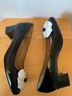 Talbots 100% Patent Leather Black White Heels Size 7 - photo 7