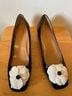 Talbots 100% Patent Leather Black White Heels Size 7 - photo 6