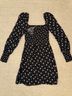 Maje 100% Viscose Floral Black Cocktail Dress Size 6 - photo 6