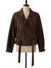 Mosey 100% Leather Solid Brown Jacket Size S - photo 1