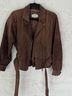 Mosey 100% Leather Solid Brown Jacket Size S - photo 4