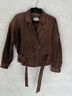 Mosey 100% Leather Solid Brown Jacket Size S - photo 5