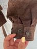 Mosey 100% Leather Solid Brown Jacket Size S - photo 9