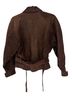 Mosey 100% Leather Solid Brown Jacket Size S - photo 2