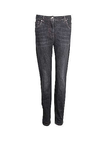 Brunello Cucinelli Brunello Cucinelli Slim Fir Jeans in Dark Blue Cotton (view 1)