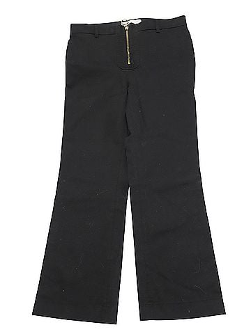 Philosophy Di Lorenzo Serafini Philosophy Di Lorenzo Serafini Pants with Gold Zip Detail in Black Cotton (view 1)