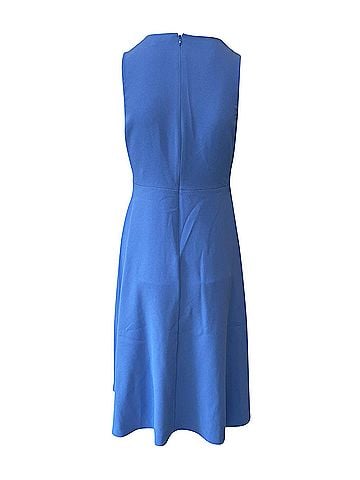 Diane von Furstenberg Diane Von Furstenberg Addison Blue and White Ruched Dress (view 2)