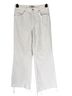 Free People 100% Cotton Solid White Jeans Size 28 - photo 1