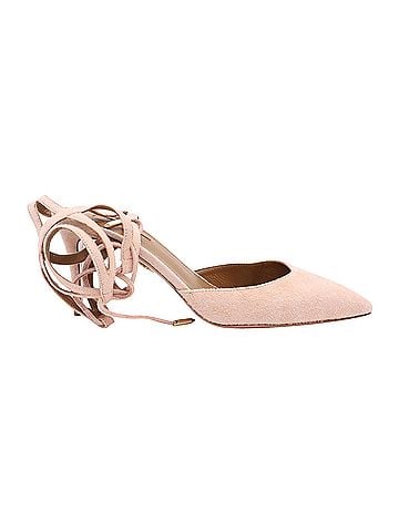 Aquazzura Aquazzura Amanda 75 Pumps in Pink Suede (view 1)
