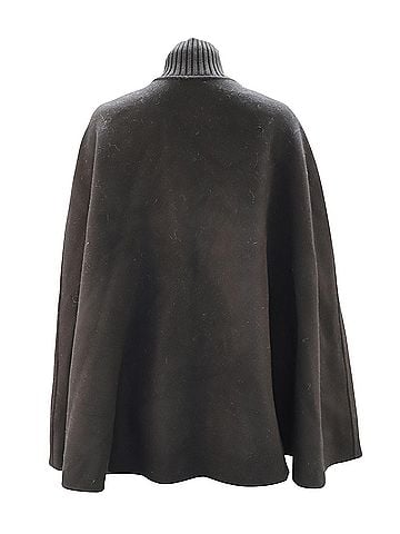 Sandro Sandro Paris Zip Cape Jacket in Black Wool (view 2)