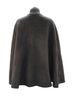 Sandro 100% Wool Black Sandro Paris Zip Cape Jacket in Black Wool Size 4 - photo 2