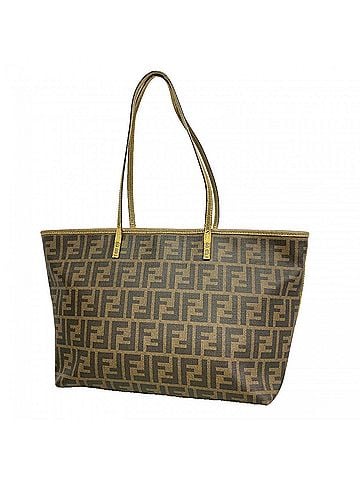 Fendi Fendi Zucca Tote Bag, Brown, Women's (view 1)