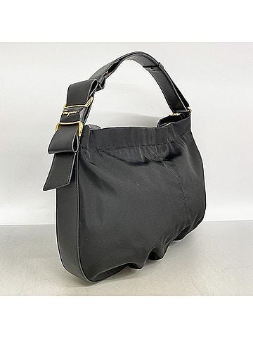 Salvatore Ferragamo Salvatore Ferragamo Vara Nylon Shoulder Bag, Black, Women's (view 2)