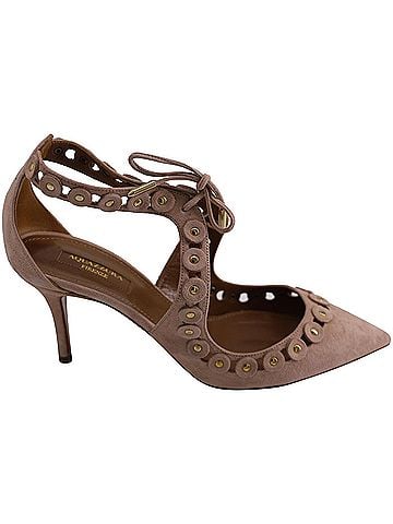 Aquazzura Aquazzura Theo Studs in Pink Suede (view 1)