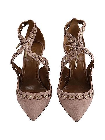 Aquazzura Aquazzura Theo Studs in Pink Suede (view 2)