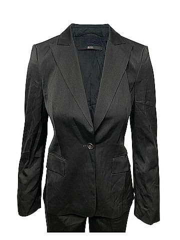 HUGO BOSS Hugo Boss Blazer Jacket in Black Wool  (view 1)
