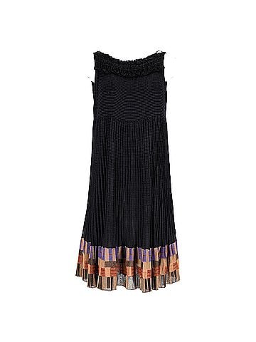 Missoni  Missoni Shirred Pleated Mini Dress in Multicolor Viscose (view 1)