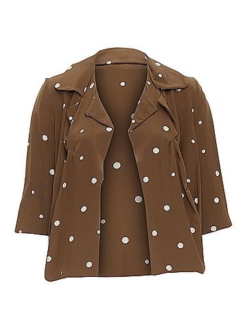 MARNI Marni Silk Polka Dot Print Relaxed Blazer (view 1)