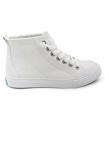 Blowfish Women's Klaire High Top Sneaker in White (view 1)