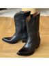 FRYE 100% Leather Black Boots Size 10 - photo 3