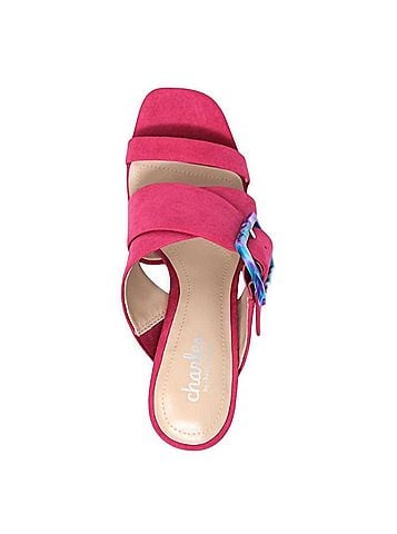 Charles by Charles David Gleam Block Heel in Magenta (view 2)