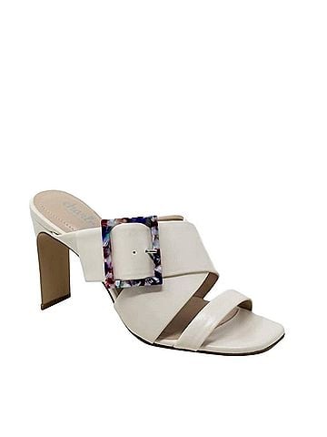 Charles by Charles David Gleam Block Heel in Off White (view 1)