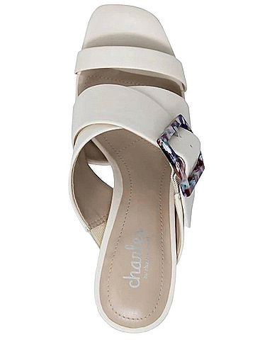 Charles by Charles David Gleam Block Heel in Off White (view 2)