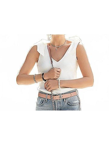 Brighton Women's Really Tough Reversible Belt in Pink (view 2)