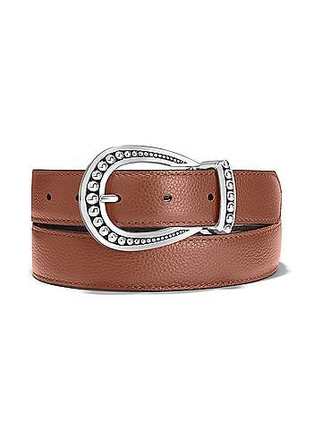 Brighton Women's Really Tough Reversible Belt in Bourbon (view 1)