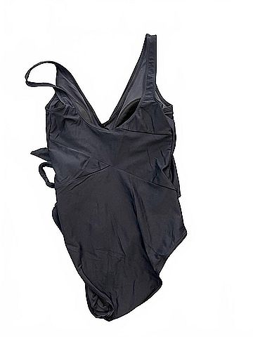 Summersalt Women's Perfect Wrap One Piece Swimsuit in Black (view 2)