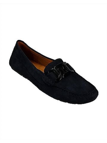 VANELi Women's Aiker Leather Moccasin in Navy Suede (view 1)