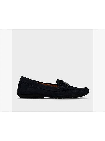 VANELi Women's Aiker Leather Moccasin in Navy Suede (view 2)