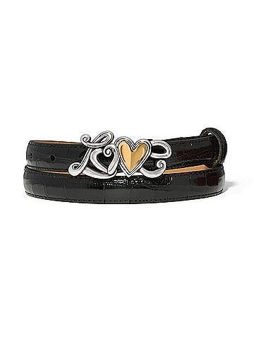 Brighton True Love Belt in Black (view 1)