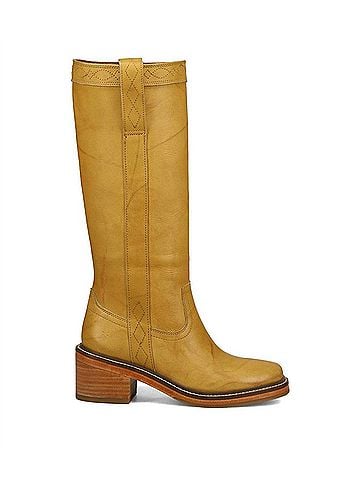 FRYE Women's Kate Pull On Riding Boots in Banana (view 1)