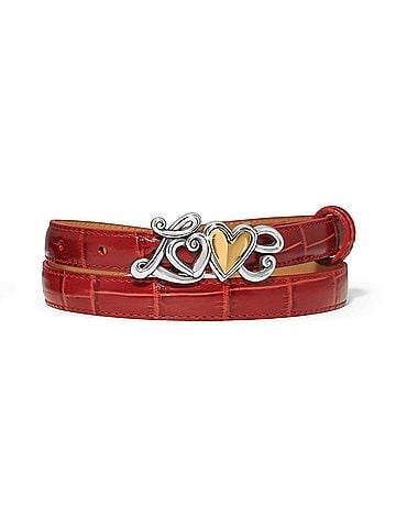 Brighton True Love Belt in Red (view 1)
