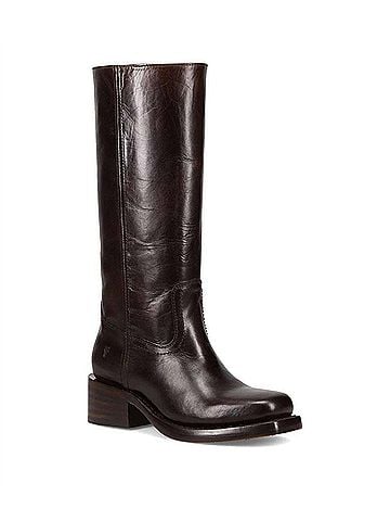 FRYE Women's Campus Heeled Boots in Bourbon (view 1)