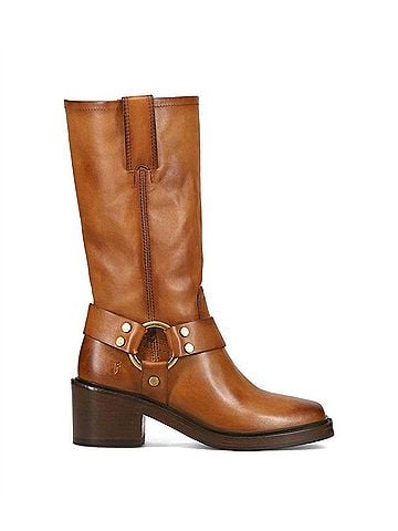 FRYE Women's Kate Harness Boots in Bark (view 1)