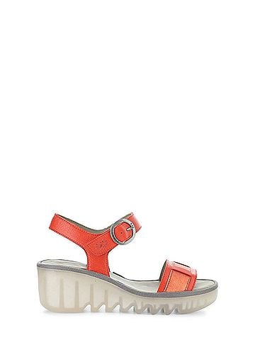 FLY London Women's Beik Sandal in Red (view 1)