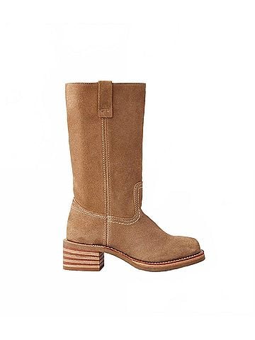 FRYE Women's Campus 12r Heeled Boots in Tan (view 1)