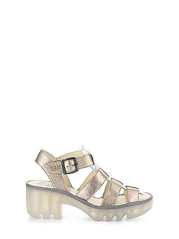 FLY London Women's Terf Sandal in Sahara/Silver (view 1)