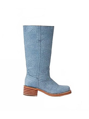 FRYE Women's Campus Heeled Boots in Sky Blue (view 1)